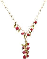 Lori Kaplan Design - Holly Branch Ruby Necklace - Lyst