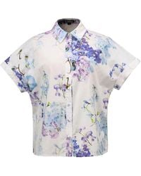 Smart and Joy - Macro Floral Print Short Sleeves Shirt - Lyst