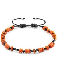 Anchor and Crew - Hailey & Freshwater Shell Skinny Macrame Bracelet - Lyst