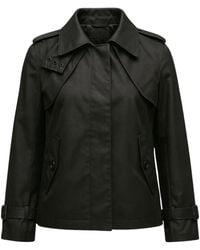 BEIRA - Amelia Cropped Waterproof & Windproof Trench Jacket With Detachable Hood - Lyst