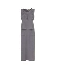 Julia Allert - Summer Crinkled Sleeveless Top & Long Skirt Two-Piece Set – - Lyst