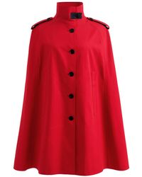 BEIRA - Nadia Ruby Waterproof Cape With Contrast - Lyst