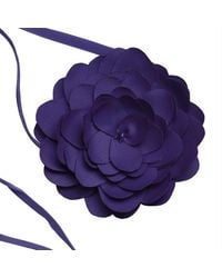 2KStyle - Misha Satin Effect Flower Choker And Brooch - Lyst