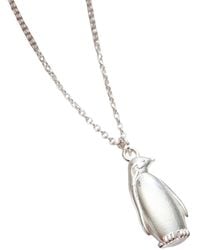 Posh Totty Designs - Sterling Soulmate Penguin Charm Necklace - Lyst