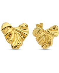 LINYA JEWELLERY - Vory Amorphous Heart Earring - Lyst