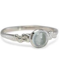 Isla Silver - Sterling Aquamarine Ring - Lyst