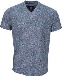 lords of harlech - Maze Trippy Paisley V-Neck Tee - Lyst