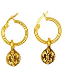 1610Istanbul - Fleur De Lis Earrings - Lyst