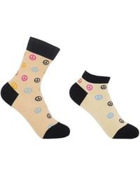 Peper Harow - Made in England - Neutrals Peace Luxury Crew & Trainer Socks Bundle - Lyst