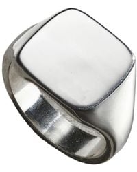 Posh Totty Designs - Sterling Silver Mens Square Signet Ring - Lyst