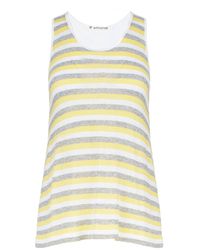 Conquista - Racer Back Striped Top - Lyst
