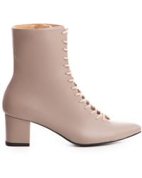 The 5Th Element - Neutrals Lucia – Mid-Shaft Lace-Up Boot - Lyst