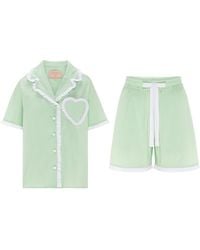 Love Letters X - Dolce Pistachio & Short Pyjama Set - Lyst
