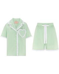 Love Letters X - Dolce Pistachio Short Pyjama Set - Lyst