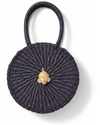 Sokona - Esengo Round Midnigh Handwoven Bag - Lyst