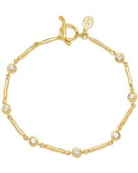 Dower & Hall - Sapphire Dewdrops Link Bracelet - Lyst