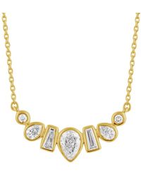 Artisan - 14K Multi Shape Diamond Necklace - Lyst