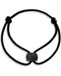 SHYMI - Pave Bead Charm Cord Bracelet - Lyst
