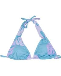 lords of harlech - Raquel Monstera Floral Bikini Top - Lyst