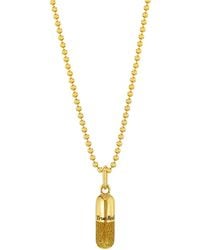 True Rocks - 18Kt Plated & Glitter Enamel Pill Pendant - Lyst