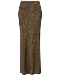 Lily Rou - Marina Silk Midi Slip Skirt - Lyst