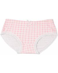 ADIBA - Belle Check Cotton Brief - Lyst