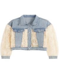 Saachi - Denim Lace Jacket - Lyst
