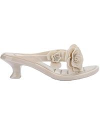 Melissa - Neutrals Thong Kitten Heel Petals - Lyst