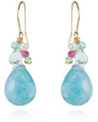 MOUNIR LONDON - Quartz Cluster Drop Earrings - Lyst