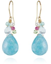 MOUNIR LONDON - Quartz Cluster Drop Earrings - Lyst