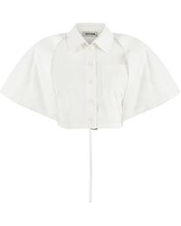 Nocturne - Shirt With Back Knot Design - Lyst