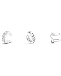 Lutiro - Three Cuff Earring Set - Lyst