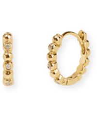 Inari Jewellery - Bauble Huggie Earrings- Vermeil Topaz - Lyst