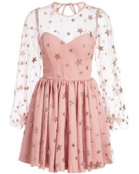 LIRIKA MATOSHI Teuta Mini Dress Pink