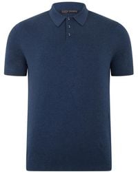 Paul James Knitwear - Ultra Fine Cotton Earl Short Sleeve Polo Shirt - Lyst