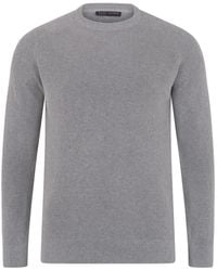 Paul James Knitwear - Lightweight Cotton Dylan Fisherman Rib Jumper - Lyst