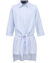 Smart and Joy - Long Shirt With Knotted Panels - Lyst