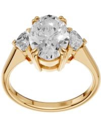 Aya Fine Jewelry - Classic Oval Three Stone Lab Diamond Engagement Ring - Lyst