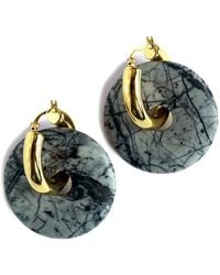 Edgar Navarro Jewelry - Edgar Navarro Network Jasper Hoop Earrings - Lyst