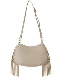 F3Rog by Rana - Neutrals Crossbody Mini Gordon Fringe Bag - Lyst