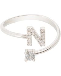 LÁTELITA London - Initial Ring N - Lyst