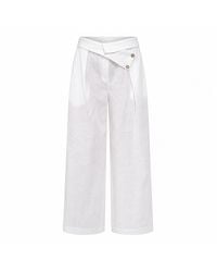 Lumina Eligma - The Wrapline Linen Trouser - Lyst