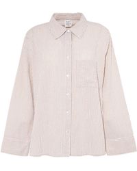 Nudea - Seersucker Boxy Shirt - Lyst