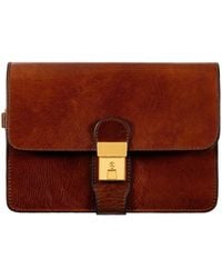 Time Resistance - Cognac Leather Clutch Purse - Lyst