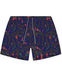 Playaluxe - Tulum Volley Swim Trunk Palm - Lyst
