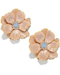 The Pink Reef - Neutrals Cashmere Large Hand Painted Jewel Box Florals - Lyst