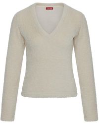 No'design - Neutrals Snug V-Neck Blouse - Lyst