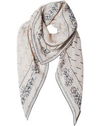 Ana Maison - Text From Ivory Silk Wool Scarf - Lyst
