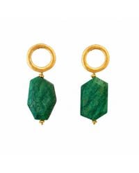 Way to Chic - Carved Agate Statement Earrings - Lyst