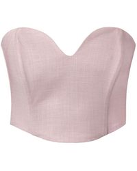 AGGI by HALEWSKI - Lara Pastel Melange Corset - Lyst